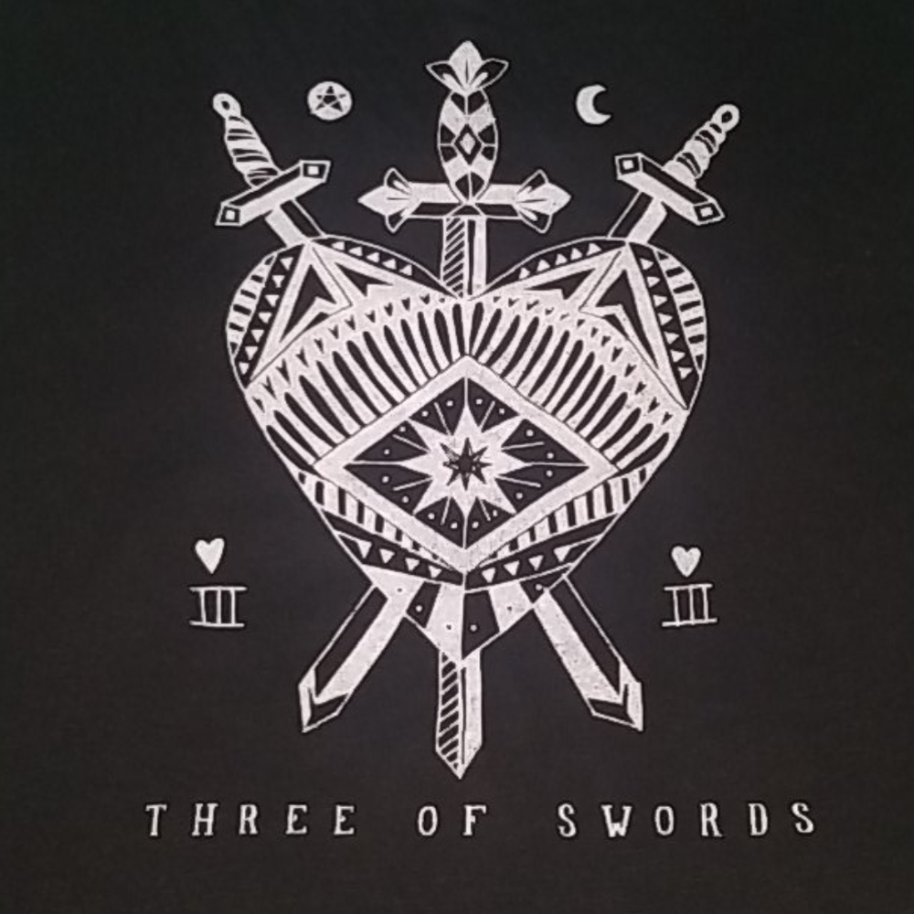 Torrid Three of Swords Cutout T-shirt (Size 1)